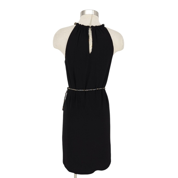 White House Black Market Reversible Sheath Dress Lemon Sleeveless Halter Small - Picture 10 of 13
